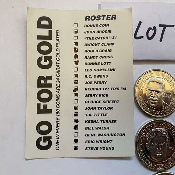 San Francisco 49ers then and now 1994-95 collectable coins 15 of 20 Lot #12 - Picture 12 of 12
